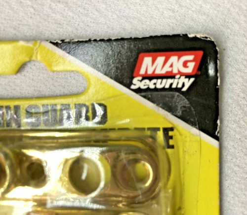 Solid Polished Brass Door Chain Guard MAG Security 8707-PB New Old Stock 1998 - Picture 4 of 7