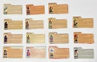Vintage 1980s GI Joe Dossier File Cards Lot of 15 (include Ace & 2 x Snake Eyes)