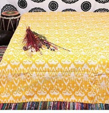 Baumwolle Kantha Quilt Indische Bettdecke King Size Decke Bettwäsche Überwurf...