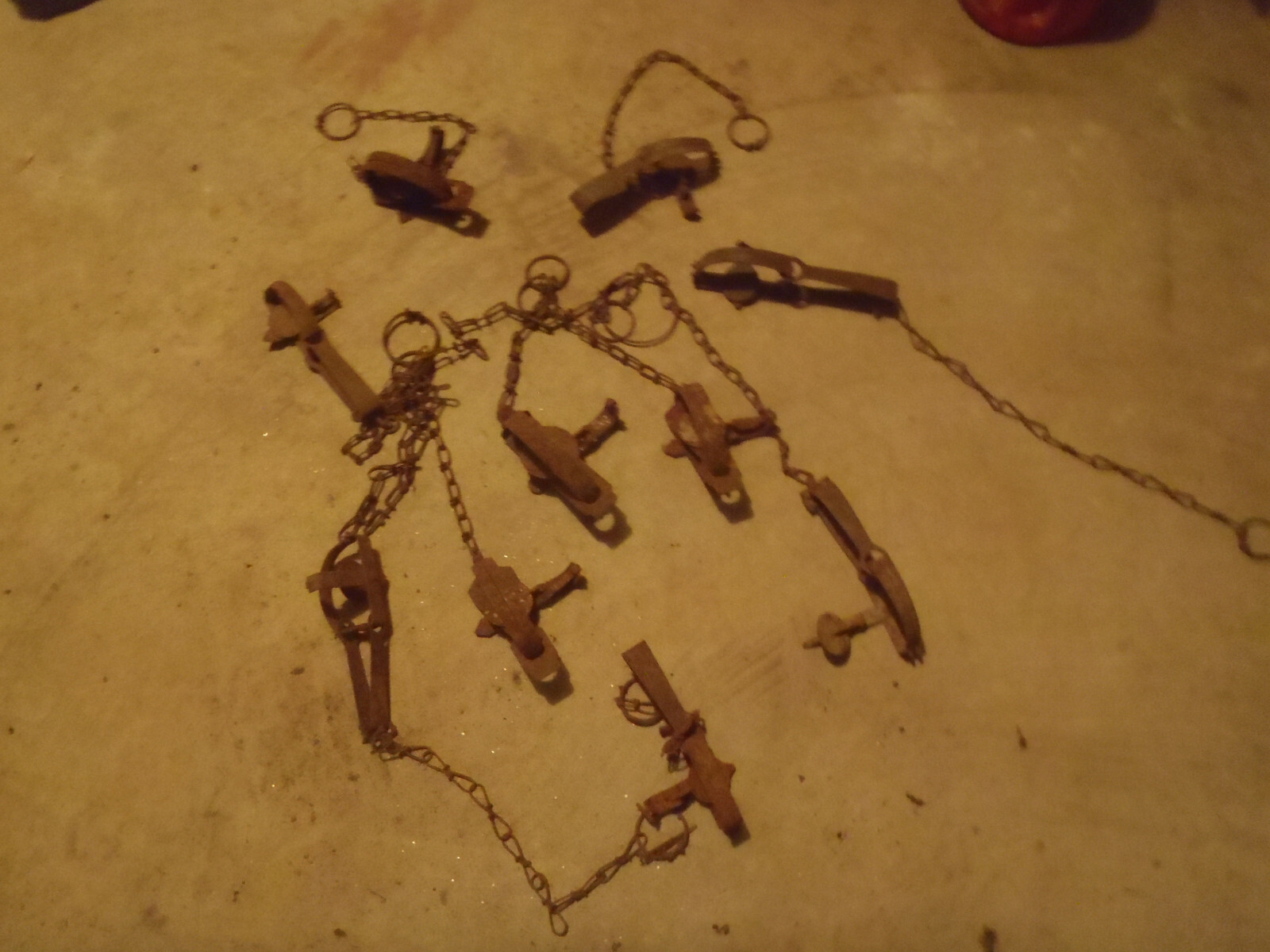 vintage animal traps lot 10x leg hold traps eBay