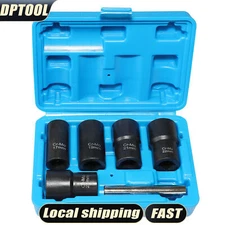 6 PCS Twist Socket Set, Stripped Lug Nut Remover Wheel Lock Removal Kit Extracto