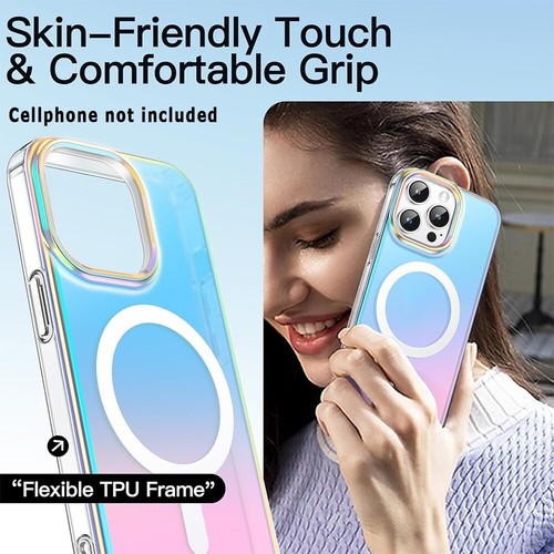 Scratch Resistant Non-Slip Skin Color-Plated Magnetic TPU Case for iPhone 16 Pro - 第 5/6 張圖片