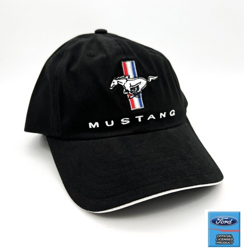 Trendy Apparel Shop Running Mustang Embroidered Cotton Dad Hat - Unstructured Low Profile Cap Adjustable - View #5
