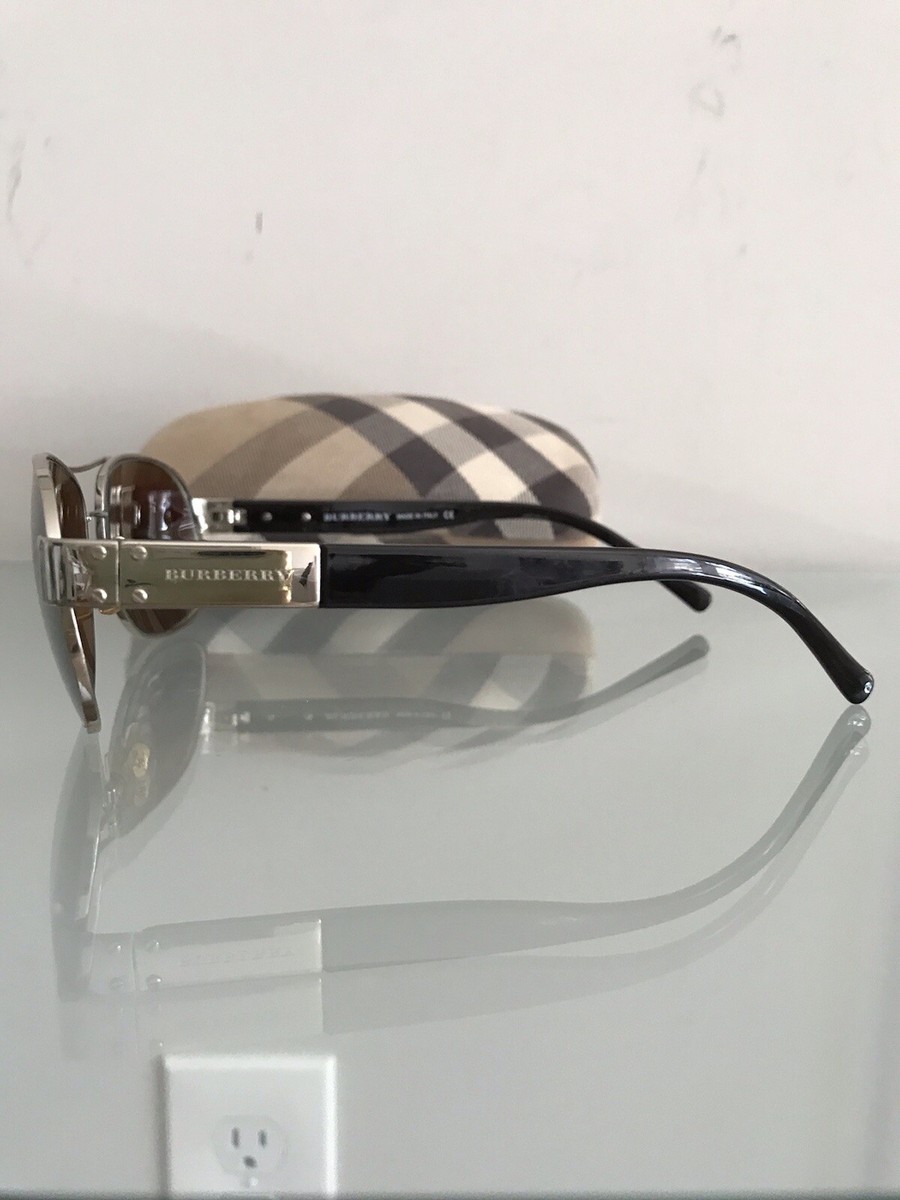 BURBERRY B 3021 1002/13 58 14 135 2N SILVER FRAME YELLOW 