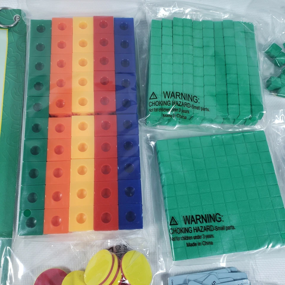 GRADE LEVEL 1 STUDENT MATH MANIPULATIVE KIT AND WORKMATS EDUCATIONAL LEARNING - Image 4 of 4