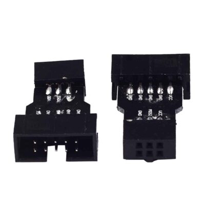 1pcs10 Pin to 6 Pin Adapter Board for AVRISP MKII USBASP STK500 High Quality