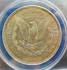 1921 D AU MORGAN DOLLAR VAM 1J VLDS REVERSE CUD ANACS AU55 — photo 4