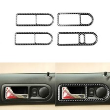 Manija de puerta de fibra de carbono tipo A para VW Golf MK4 99-04 cubierta decorativa 4 piezas