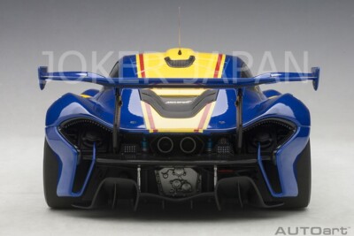 新品未使用(オートアート) McLaren P1 GTR(1/18) 81545 楽天市場】AUTOart 1/18 マクラーレン P1 GTR ブルー/イエロー