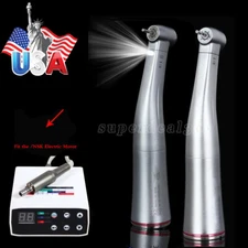 Dental 1:5 Increasing Contra Angle Optic LED Handpiece Fit NSK Electric Motor st
