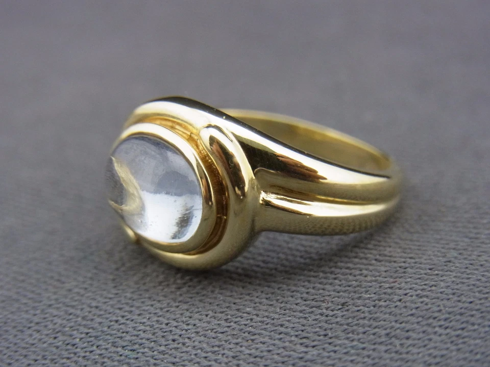 schöner Ring 333/- Gold mit Aquamarin - Bild 2 von 4