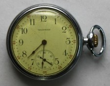 RARE 1913 Antique Waltham Pocket Watch  Model 1908  Size 16s  7 Jewels PARTS