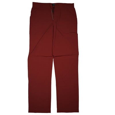 ALBERTO Luis Men Wander Trekking leichte Sommer Hose Gr.90 W31 L34 Bordeaux NEU.