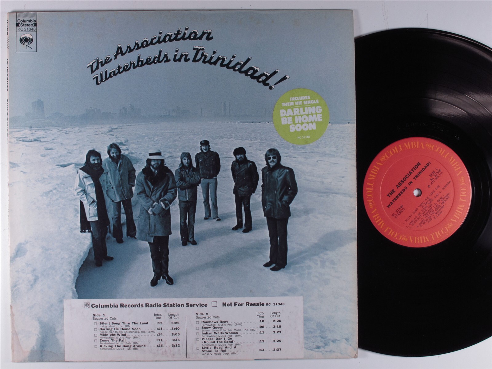 ASSOCIATION Waterbeds In Trinidad! COLUMBIA LP NM promo w/ lyric insert