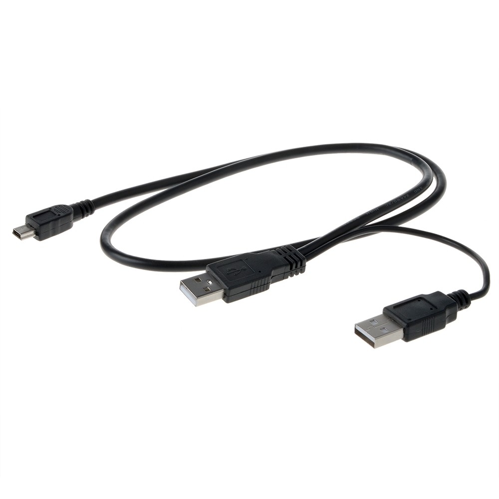 Mini USB DC/PC Charger Data SYNC Y Cable Cord For Aiptek Camcorder Video Camera
