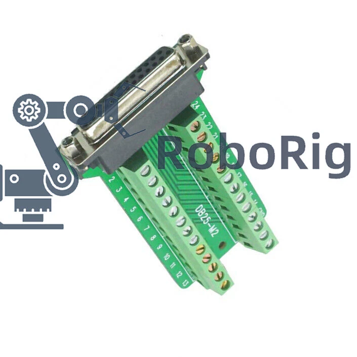 1PCS NEW DB25 Female 25Pin Plug Breakout PCB Board Terminals D-SUB Connector - Image 3 of 4