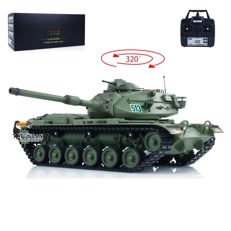 TD Model 1/16 RC Tank M60A3 USA Remote Control BB Infrared Battle Model Smoke - Image 3 of 4