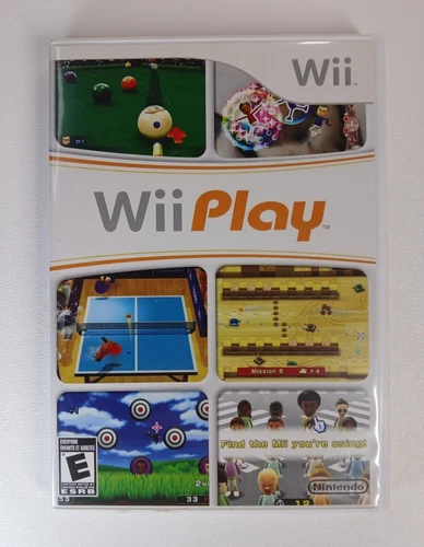 Wii Play (Nintendo, 2007) Complete With Manual
