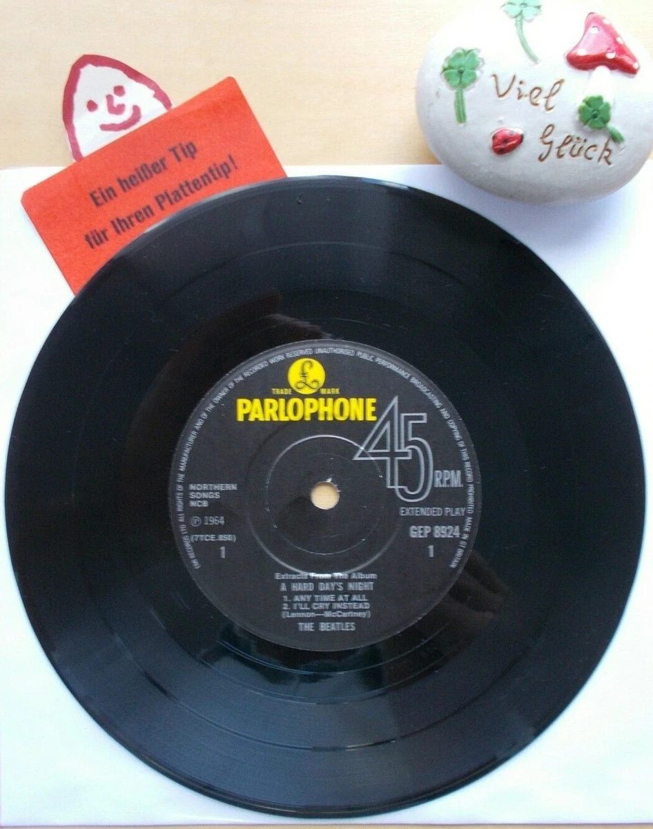 BEATLES EP Extracts From The Album A Hard Days Night☆Any Time At
