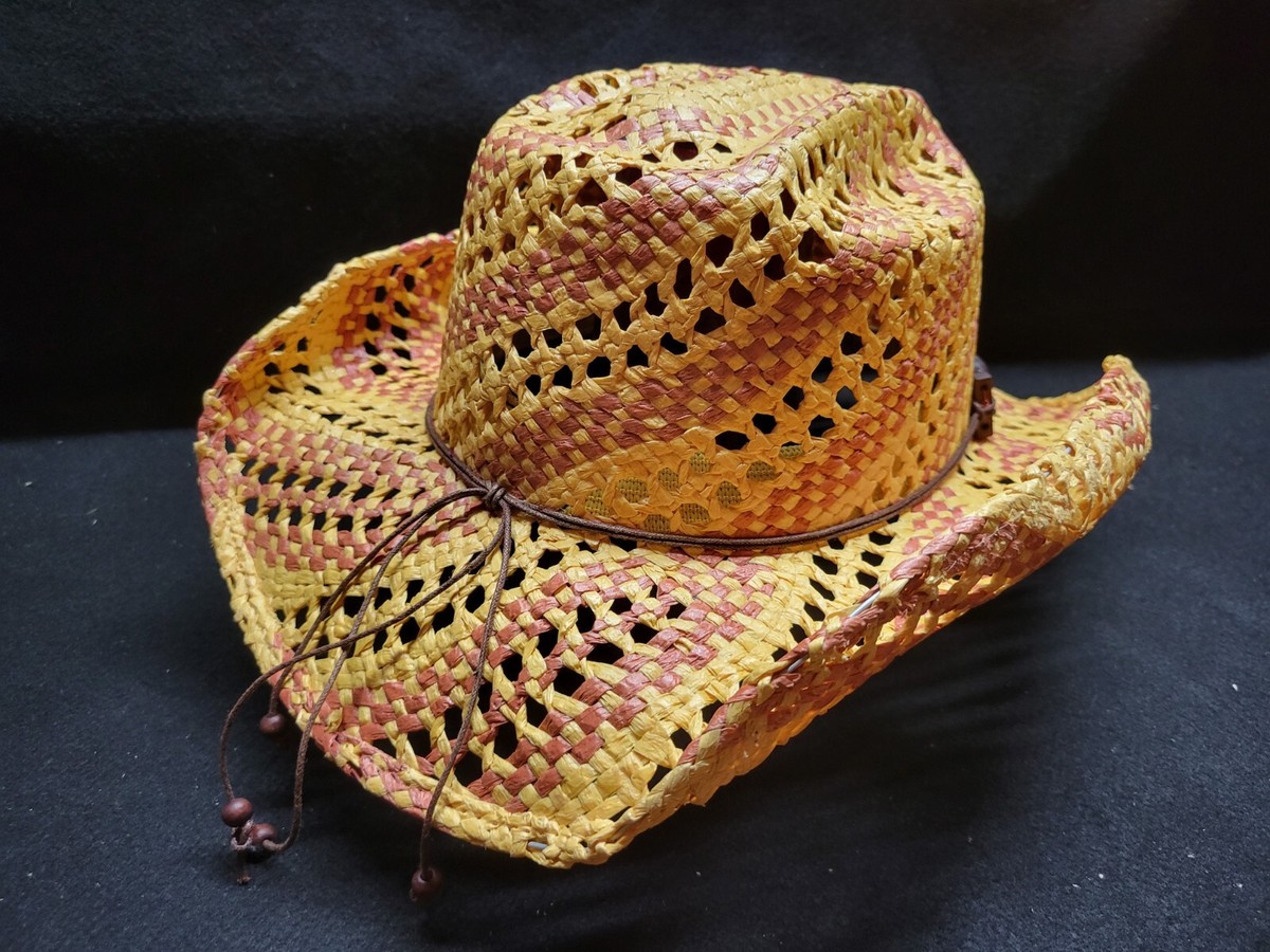 Authentic Som-Her Hat Made in Mexico- Size Medium Hecho en Mexico Som-Her Wide Brim Straw Sun Hat Medium Brown  main image 3