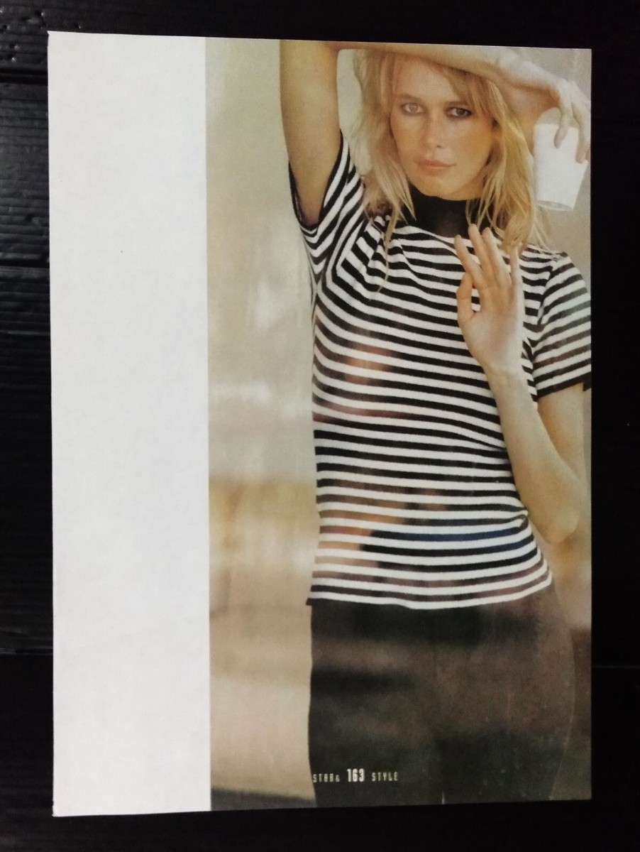 C2367 Claudia Schiffer Vintage Thailand ONLY 1 COLOR PAGE MEGA