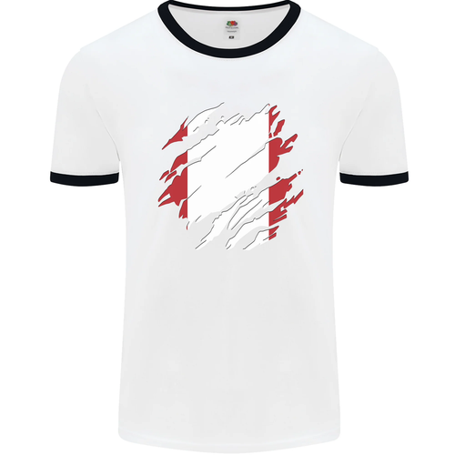 Zerrissen Peru Flagge Peruanischer Tag Fußball Herren Ringer Maglietta ...