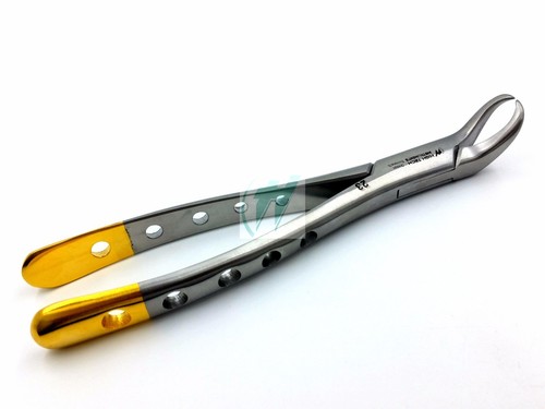 3 O.R Grade Dental Tooth Extracting Forceps Gold Handle #150+151+23 GERMAN STEEL - Picture 11 of 12