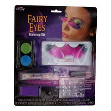 Fairy Eyes Costume Makeup Kit Eye Shadow, Eyelashes, Glitter Gel, Lipstick,