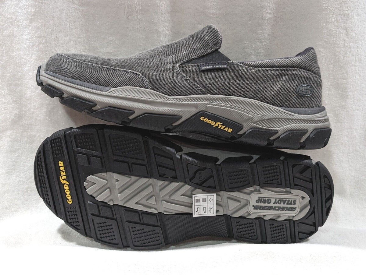 Skechers Respected Fallston Charcoal Men display picture 1