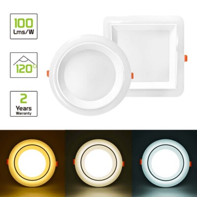 Neue exklusive superhelle hintergrundbeleuchtete runde & quadratische LED-Deckenleuchte