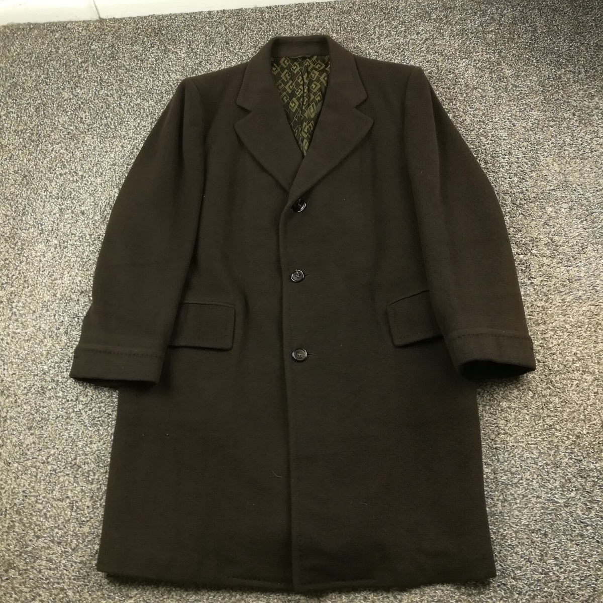 Vintage 1950s Macys Bambergers Overcoat Topcoat Mongolian Cashmere