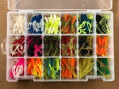 360 Piece Crappie Legs Assortment Kit + Plano box, Chicken Foot Fishing Lure Jig