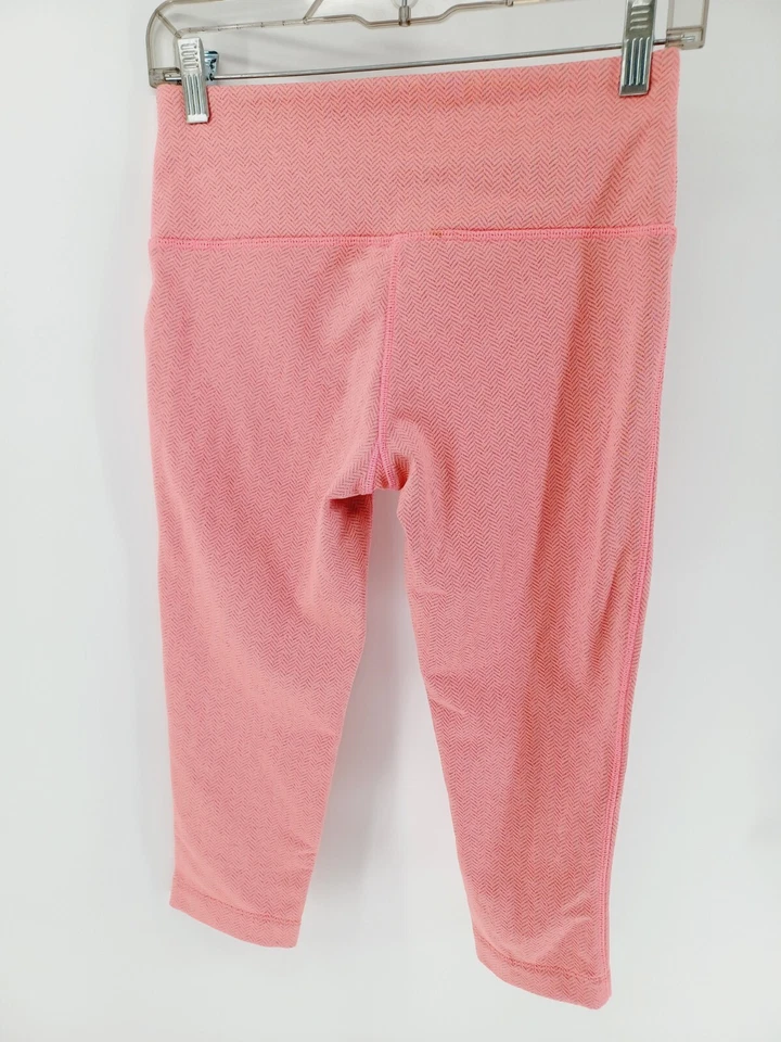 Леггинсы MPG Capris женские розовые маленькие миниатюрные сумеречные с низкой талией эластичные спортивная одежда - Изображение 2 из 4