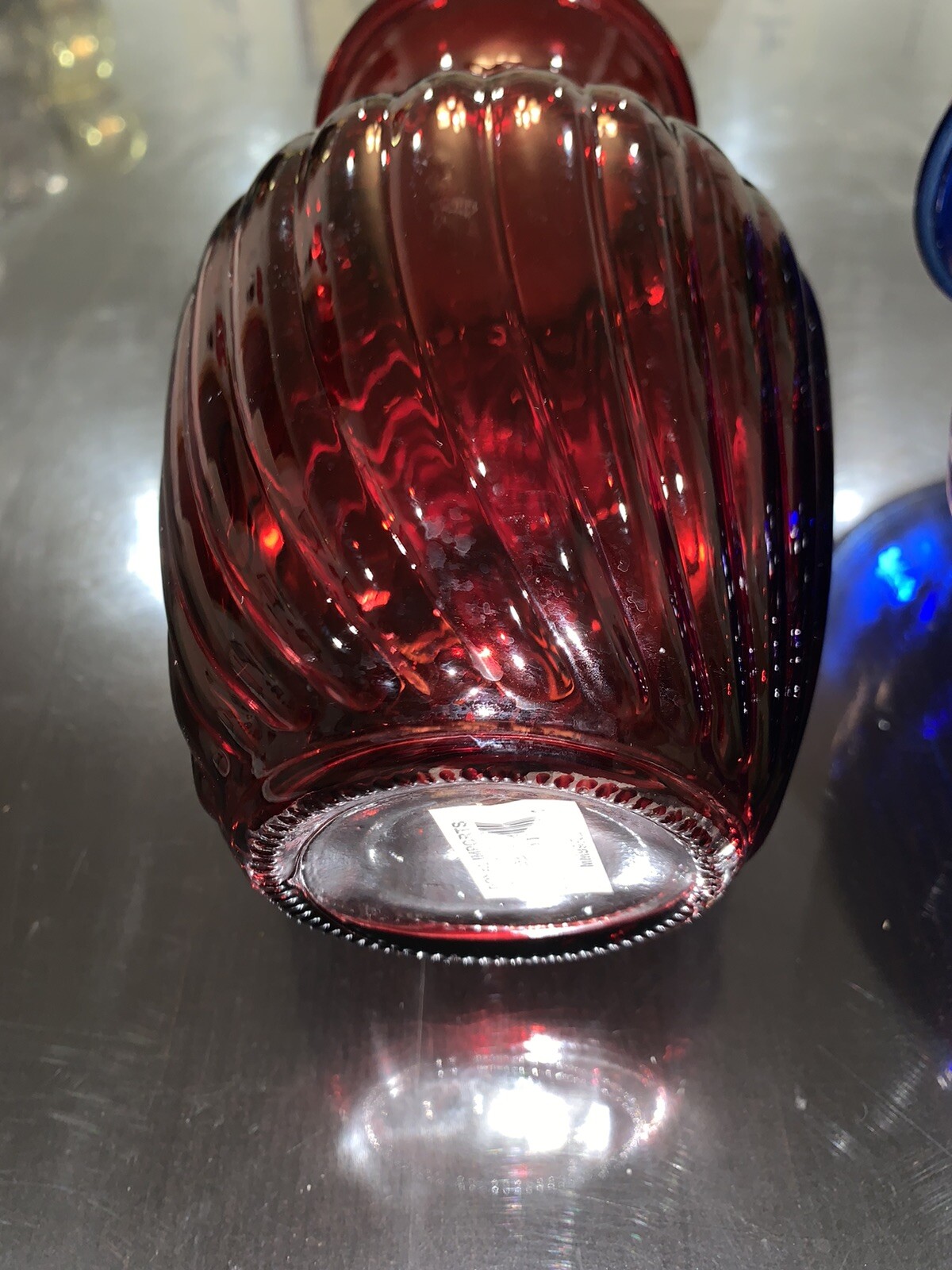 Ruby Red And Sapphire Blue Antique Flower Vase eBay