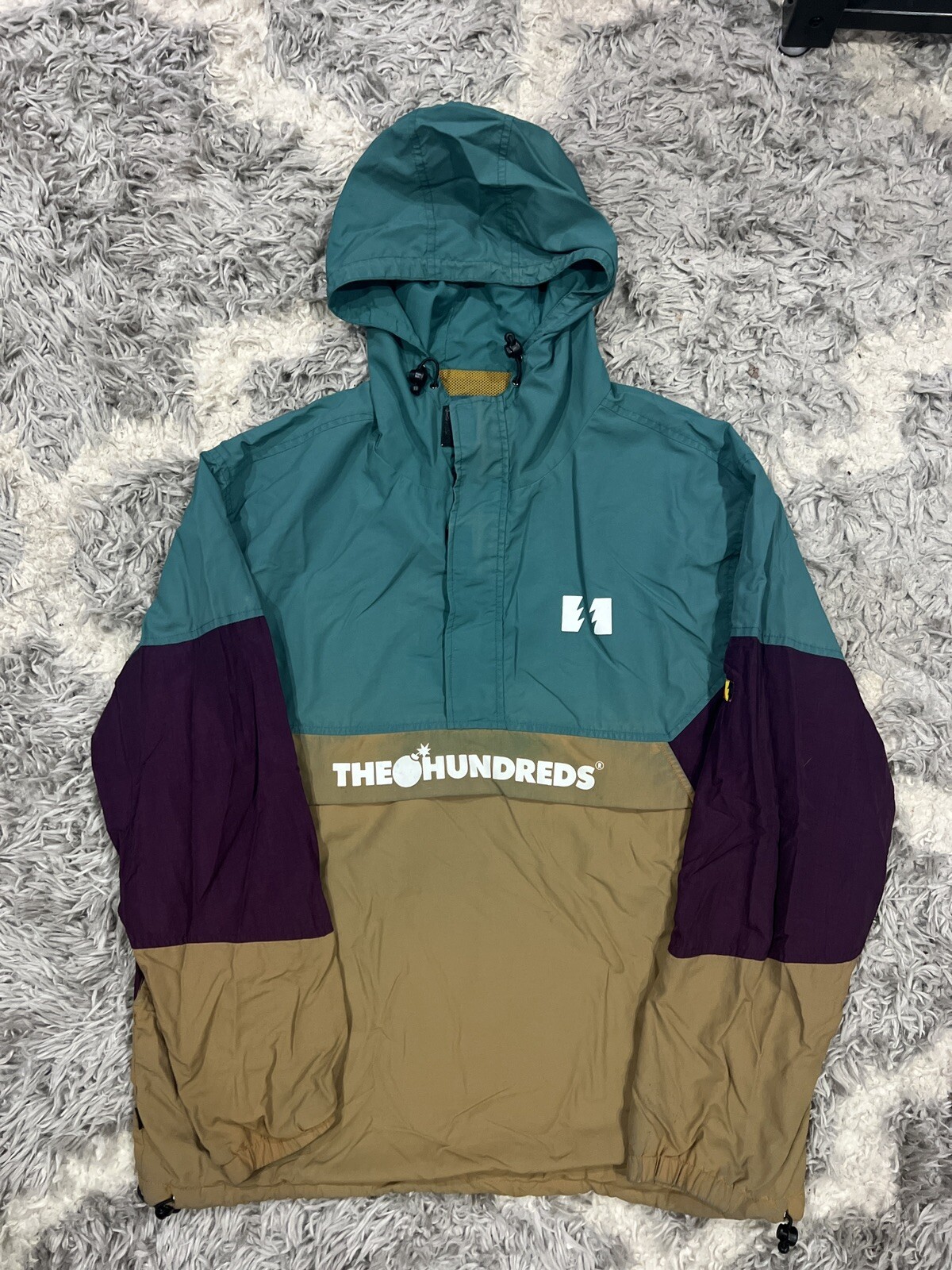 the hundreds pullover windbreaker multicolor men … - image 1