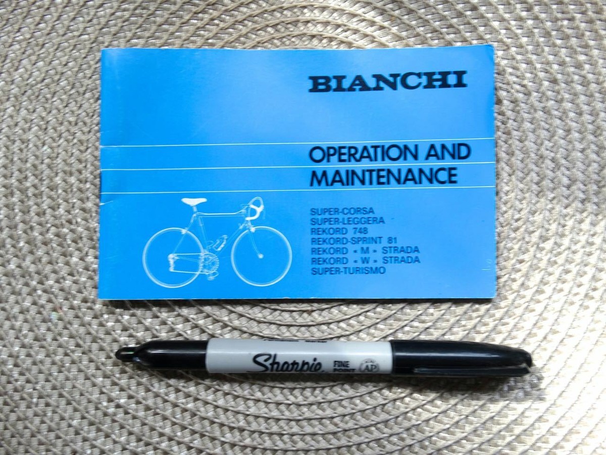 bianchi bicycle catalog 80s 1980's Bianchi customer brochure