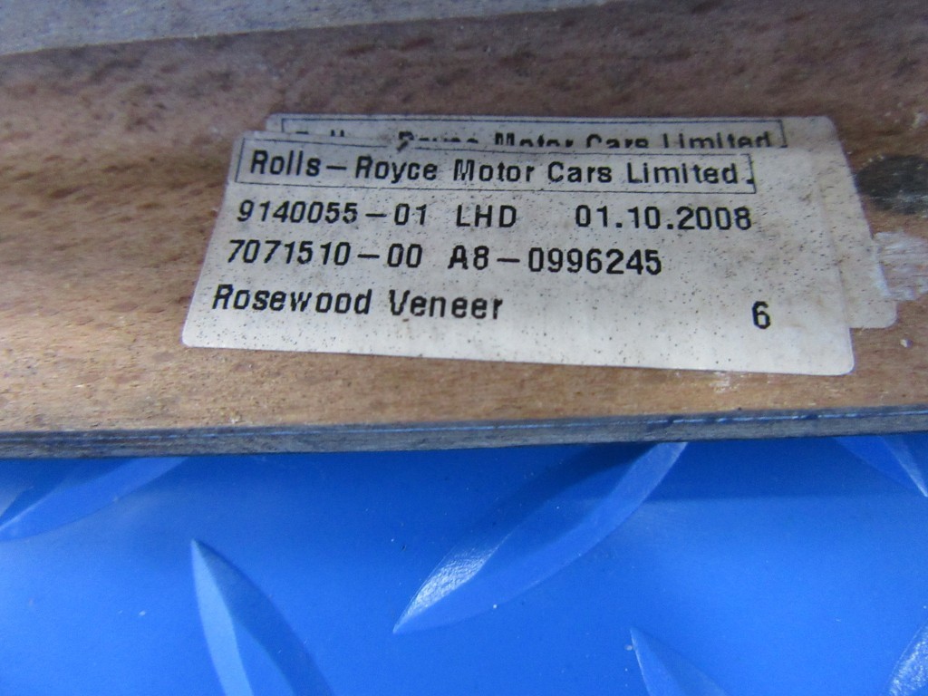 Rolls Royce Phantom Drophead ac heater temperature control trim #5934 