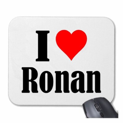 MOUSEPAD Mauspad I Love Ronan Ich Liebe Ronan