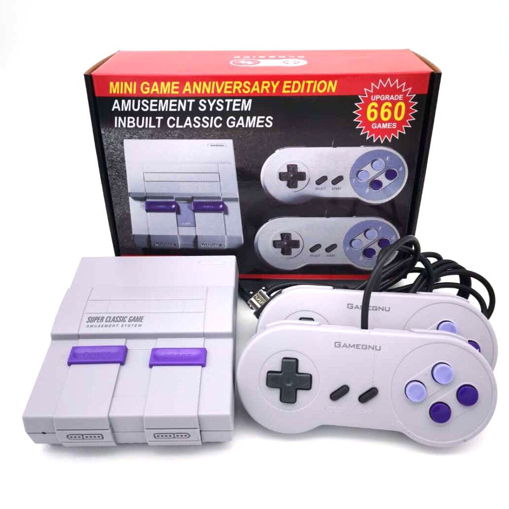 Retro Gamer Console Super SNES SFC HDTV Video Console Dual