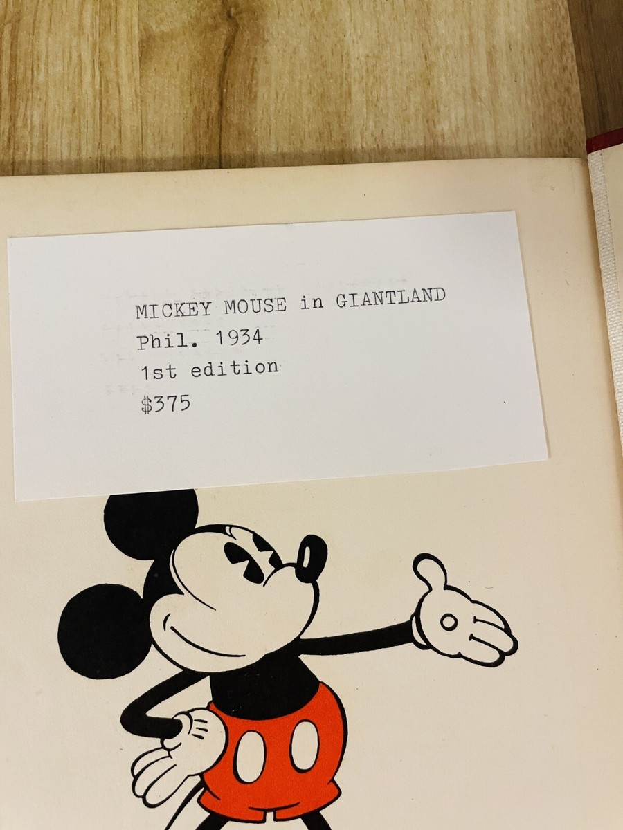 Rare Mickey Mouse In Giantland 1934 Great Condition! First Edition