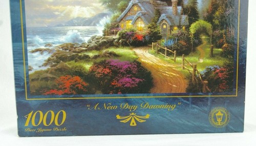 VTG 1997 Thomas Kinkade A New Day Dawning Puzzle 1000 PC Ceaco Jigsaw Puzzle New - Picture 3 of 12