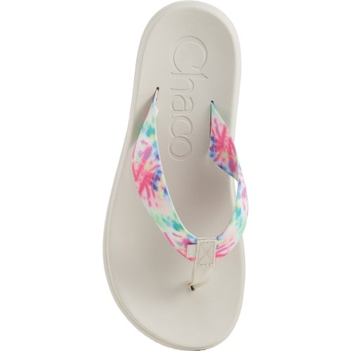 Chaco Wmn Chillos Flip Flop Thong Slide Sandal, Lght Tie Dye/Beige, JCH108786, 9 - Picture 7 of 9