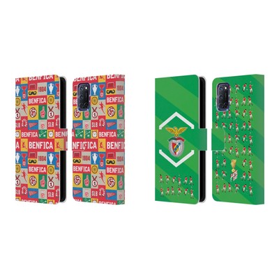 OFFICIAL S.L. BENFICA GRAPHICS LEATHER BOOK WALLET CASE COVER FOR OPPO PHONES
