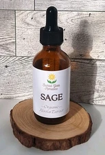 Sage Tincture Extract, Fresh Herbal Extract, Salvia officinalis