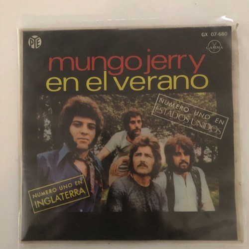 Mungo Jerry, En El Verano, Mexican 7" EP, PS. Blues Rock