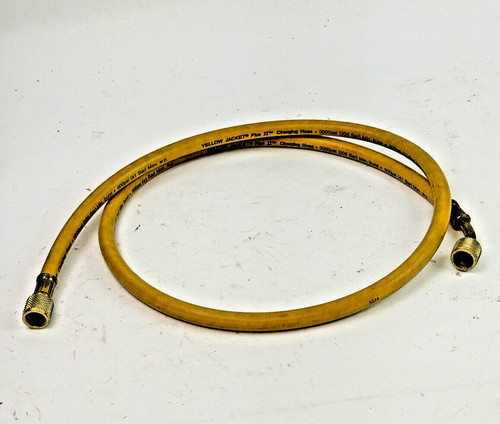 YELLOW JACKET - PLUS II 60" 1/4" CHARGING HOSE - YELLOW - 3000 PSI / 600 PSI