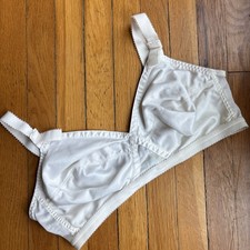 Vtg Playtex 40C Cross Your Heart Cotton Bra EUC Demure Sweet Unlined No Wire