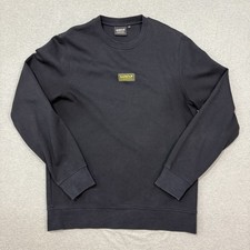 Barbour international Motorcycle Clothing Black Sweatshirt Mens Sz Medium