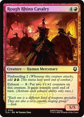 #ad #ad MTG Rough Rhino Cavalry 152 447 Avatar The Last Airbender FOIL $1.40