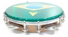 Professional Phoenix Brazilian Original Capoeira Music Tambourine 10 Wood Phx